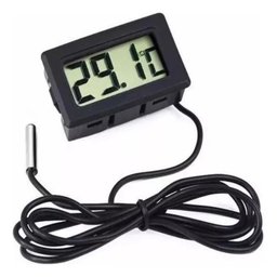 Termometro Digital Lcd Sensor Temperatura Sonda Culinario Geladeira Freezer Ambiente Aquario - 1 Termometro Digital Lcd Sensor Temperatura Sonda Culinario Geladeira Freezer Ambiente Aquario - 1