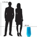 Ver imagem 3 de Vaso Para Plantas Cônico Alto 60cm Para Área Externa ou Interna Azul Marmorizado