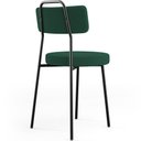 Ver mais imagens de Kit 08 Cadeiras Decorativas Estofada Para Sala De Jantar Barcelona L02 Bouclê Verde - Lyam Decor