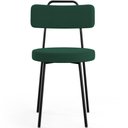 Ver imagem 6 de Kit 08 Cadeiras Decorativas Estofada Para Sala De Jantar Barcelona L02 Bouclê Verde - Lyam Decor