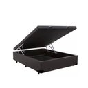 Ver imagem 3 de Cama Báu Box Base Casal Marrom Corino com Pistões a Gás. 138x188