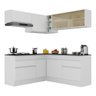 Armário de Cozinha Completa de Canto com Rodapé Veneza Multimóveis MP2097.891 Branco - 3