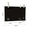 Painel Home Parede com Prateleiras para Tv até 50 Polegadas:preto - 5