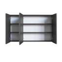 Ver imagem 3 de Armario Espelheira para Banheiro 100cm com 3 Portas Lavinia