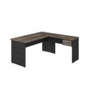 Ver imagem 2 de Escrivaninha Mesa Escritório em L 1,60x1,60M com 2 Gavetas Work30
