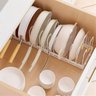 Base Rack Extensível para Panelas Frigideiras Tampas Branco - 1