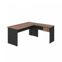 Ver imagem 2 de Escrivaninha Mesa Escritório em L 1,60x1,60M com 2 Gavetas Work30