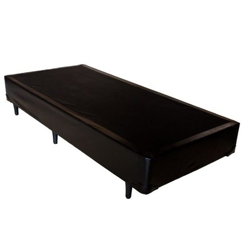 Cama Base Solteiro Corino(0.88X1.88):PRETO