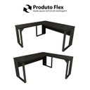 Ver imagem 4 de Mesa de Escritório em L Linha Industrial Metalon Tampo 40mm
