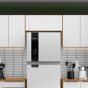 Ver imagem 5 de Armário Aéreo para Geladeira 100% Mdf 80cm Luna Cinamomo/branco