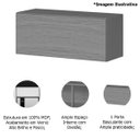 Ver imagem 4 de Armário Aéreo para Geladeira 100% Mdf 80cm Luna Cinamomo/branco