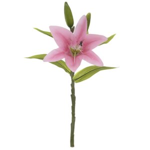 HASTE FLOR.LIRIO REAL TOQUE X4 ROSA 37cm (FLORARTE)