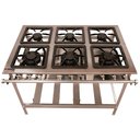 Ver imagem 1 de Fogão 6 Bocas 3 Duplas Inox Stand Metal Brey Baixa Pressão 106-3D - I Gás Natural