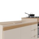 Ver imagem 6 de Balcao Pia com Balcao para Cooktop Ayla Yescasa Bege/Off White/Tauari Ambar