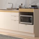 Ver imagem 7 de Balcao Pia com Balcao para Cooktop Ayla Yescasa Bege/Off White/Tauari Ambar