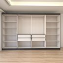 Ver imagem 6 de Guarda-roupa Casal Odisseia 8 Portas 4 Gavetas com Espelho Onix - Panorama Móveis