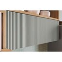 Ver imagem 4 de Armário de Cozinha Modulado Marquesa C/ Nicho e 1 Porta Basculante Ripada 120cm Branco - Nesher
