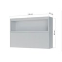 Ver imagem 6 de Armário de Cozinha Modulado Marquesa C/ Nicho e 1 Porta Basculante Ripada 120cm Branco - Nesher