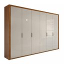 Ver imagem 4 de Quarto de Casal Completo com Guarda-Roupa, Cama, Cômoda e 2 Mesa de Cabeceiras Spazio Móveis Lopas