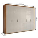 Ver imagem 6 de Quarto de Casal Completo com Guarda-Roupa, Cama, Cômoda e 2 Mesa de Cabeceiras Spazio Móveis Lopas