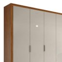 Ver imagem 5 de Quarto de Casal Completo com Guarda-Roupa, Cama, Cômoda e 2 Mesa de Cabeceiras Spazio Móveis Lopas
