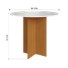 Conjunto Sala de Jantar Fidelitá Espanha 90cm com 4 Cadeiras - 4