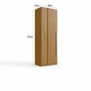 Ver imagem 4 de Guarda Roupa Modulado 100% MDF 2 Peças com Canto Reto 3 Portas e Gavetas Integrato Branco