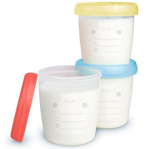 Potes para Armazenamento Leite Materno e Papinhas - Clingo