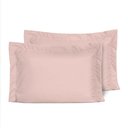 Ver imagem 1 de Kit Fronhas Slim com 3 Abas Percal 200 Fios 50cm X 70cm 2 Peças - Rose