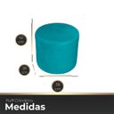 Ver imagem 4 de Puff Cilindríco para Sala e Escritório Confortável e Reforçada Veludo