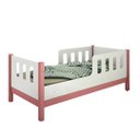 Ver imagem 2 de Cama Juvenil Encanto C/ Grade de Segurança:rosa