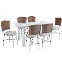 Ver imagem 1 de Conjunto Mesa 6 Cadeiras Unimovel Móveis
