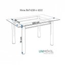 Ver imagem 4 de Conjunto Mesa 6 Cadeiras Unimovel Móveis