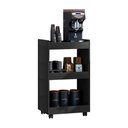Ver imagem 2 de Mesa Lateral Balcão para Organizar Multiuso Modelo Jade para Casa Preto