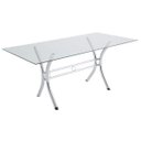 Ver imagem 5 de Conjunto Mesa 8 Cadeiras Cromado Moveis Preto