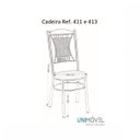Ver imagem 3 de Conjunto Mesa 8 Cadeiras Cromado Moveis Preto