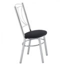 Ver imagem 2 de Conjunto Mesa 8 Cadeiras Cromado Moveis