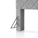 Ver imagem 5 de Cabeceira Cama Box King 1,93m Estofada Capri Linho Cinza