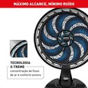 Ver imagem 3 de Ventilador de Mesa Arno X-treme 9 40cm 9 Pás 160w Ve90 Preto 220v