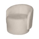 Ver imagem 5 de Poltrona Decorativa Lua Orgânica Bouclê Bege Sala Estar Recepção - Divalê Shop