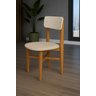 Conjunto Mesa de Jantar Base Madeira Maciça com 4 Cadeiras Elisa Ideal para Apartamenteo 90x90 Off-w - 5