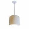 Lustre Luminária Pendente Vivare Free Lux Pe-4107br Cúpula em Tecido 25x20cm - 1