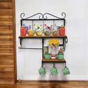 Ver imagem 6 de Prateleira de Cozinha Rustica com Porta Papel Toalha Modelo Galinha
