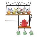 Ver imagem 1 de Prateleira de Cozinha Rustica com Porta Papel Toalha Modelo Galinha