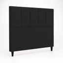 Ver imagem 6 de Cabeceira Classic Casal 140cm para Quarto Cama Decorativa Moderna Elegante Suede Preto