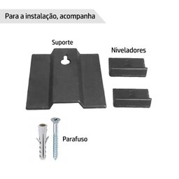 Espelho Decorativo Redondo Lapidado 60cm diâmetro Moderno - com suporte para fixação - 5