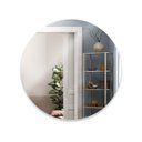 Ver imagem 2 de Espelho Decorativo Redondo Lapidado 60cm diâmetro Moderno - com suporte para fixação