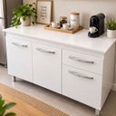 Ver imagem 3 de Prateleira Tampo 120x52,5cm 15mm MDF para Balcão de 1,20m Branco