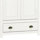 Ver mais imagens de Guarda Roupa Solteiro 2 Portas 1 Gaveta Madeira Maciça Mazzaro F06 Branco Freijó - Lyam Decor