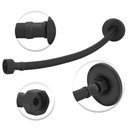 Ver imagem 1 de Engate Mangueira Flexível Preto/black Trançado Aço Inox 30cm